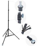 LINCO 9ft White Light Tripod Heavy Duty Stand for Photo Video Studio Lig... - $69.70 CAD