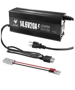 14.6V 20A LiFePO4 Lithium Smart Battery Charger with Anderson Connector - $105.52 CAD