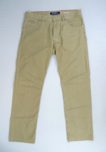 Alberto Jeans Mens 33x29 Stretch Fadeout Twill Beige Modern Fit Luxury D... - $27.50