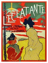 5282 L'eclatante Oil lamp advertisement Poster.Room Interior design.Deco... - $16.20+