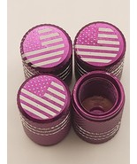 Set of 4 Purple American Flag Tire Valve Stem Caps  Car, Standard Fittin... - €6,48 EUR