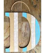 Letter D Sign - Particle Board - Hanging Home Wall Décor - 20 x 17&quot; - Rope - $17.50