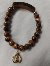 Buddha Charm Tiger Eye Bracelet - £5.51 GBP