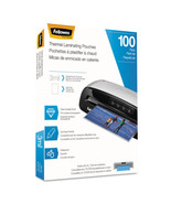 Fellowes 5743301 THERMAL LAMINATING POUCHES - LETTER, 3 MIL, 100 PACK - $1,002.46 MXN