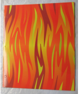Single Orange Fire 2-Pocket Paper Folder for 8.5″ by 11″ by Top Flight - £3.12 GBP