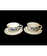 4 Pc Lot Pfaltzgraff USA Yorktowne 2 Soup Coffee Mugs Cups 2 Saucers Cas... - $10.42