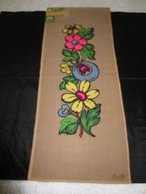 Bucilla Pre-Worked 29306/3 Mod Flowers Jiffy Point Needlepoint Canvas-14.5&quot;x36&quot; - £39.96 GBP