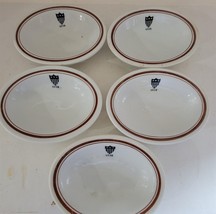5 Vintage Shenango China USSB Ironstone Small Oval Bowls Restaurantware USA - £22.59 GBP