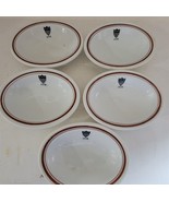 5 Vintage Shenango China USSB Ironstone Small Oval Bowls Restaurantware USA - £22.52 GBP