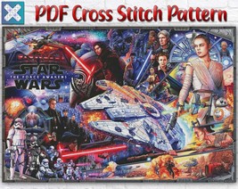 Star Wars Movie Galaxy Yoda Large Counted PDF Cross Stitch Pattern - £2.79 GBP