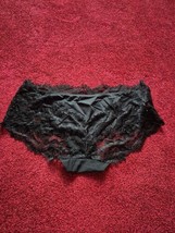 Ladies Black Lace Size 12 Briefs - £1.98 GBP