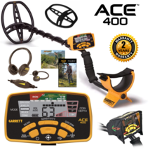 Garrett Ace 400 Metal Detector w/ Submersible Coil and Free Accessory Bu... - $357.95