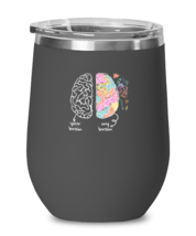 Wine Tumbler Stainless Steel Insulated Funny Your Brain My Brain  - £20.00 GBP