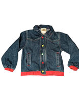 Vintage Child Le Gallerie De Bonjour Denim Jacket Colored Buttons Size S... - $324.50 MXN