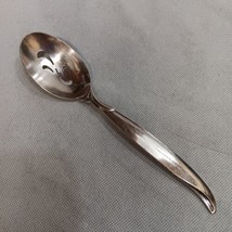International Silver Flair Pierced Slotted Serving Spoon Silverplated 8.5&quot; - £7.82 GBP