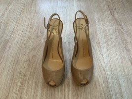 Guiseppe Zanotti Shoes High heel 5.5” Strap Platform Women’s size 37.5 Beige - £109.65 GBP