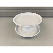Vintage Tupperware Two Tier Cupcake and Cake Stand Display Removable Top - $13.85