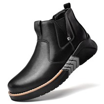 Elevator Boots Men Original Rubbing Leather Men Chelsea Boots Ankle Thick Sole P - £67.87 GBP