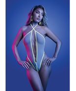 SUPERNATURAL GLOW IN THE DARK TRIM ZIPPER TEDDY - $31.99