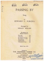Passing By Sheet Music Edward Purcell - $2.15