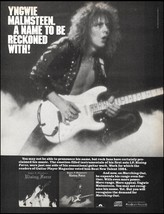 Yngwie Malmsteen Rising Force 1985 Marching Out album advertisement ad p... - $4.01