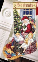 DIY Dimension Sweet Dreams Santa Kids Christmas Cross Stitch Stocking Kit 8740 - £31.92 GBP