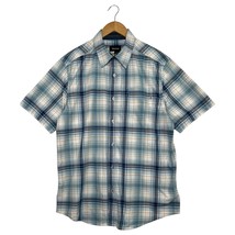 Marmot Shirt Mens Large Blue Plaid Button Up Performance Outdoors Lightw... - $24.74