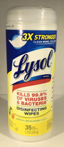 Lysol Wet Wipes, Citrus Scent, 35 Ct, 7&quot;x8&quot;-Kills 99% Germs-SHIPS N 24 HRS - £2.36 GBP