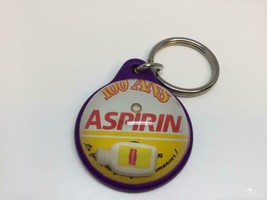 Vintage Promo Keyring ASPIRIN ~ BAYER Keychain 1899-1999 Ancien Porte-Clé 100 an - £9.37 GBP