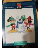 Disney Mickey Unlimited Cross Stitch Kit Mickey Minnie Snow Mouse - $33.71 CAD