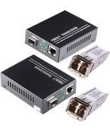 A Pair of 1.25G/s Bidi Gigabit Multi-Mode Fiber Ethernet Media Converter... - $1,020.52 MXN