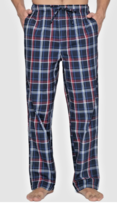 Jockey Men&#39;s soft Touch Woven Plaid Sleep Pants Size Med NWT - £14.16 GBP