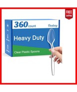 360 Durable &amp; Heat Resistant Plastic Spoons -  Clear Utensils for Events - $56.46 CAD