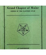 Order Of The Eastern Star 1936 Masonic Maine Grand Chapter Vol XIV PB Bo... - $69.99
