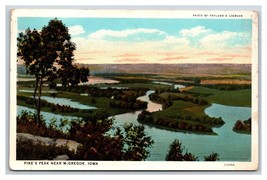 Pike&#39;s Peak Near McGregor Iowa IA WB Postcard Y4 - £3.56 GBP
