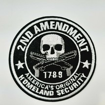 2nd Amendment America&#39;s Original Homeland Security Patch 4 Inch Dia.Iron... - $9.89