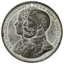 1893 Grande-Bretagne Prince George Et Princesse Mary Mariage Médaillon - $47.23