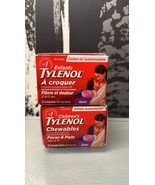 Tylenol Children Pain &amp; Fever Chewables Grape (20 Tabs) Pack of 2- Exp O... - £21.83 GBP