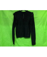 Women’s Mock Turtleneck Ruffle Pullover Sweater - Wild Fable Black M - $15.99