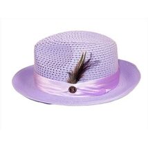 Men's Summer Spring Braid Straw style Hat by BRUNO CAPELO JULIAN JU906 Lavender image 3