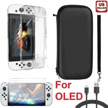 Accessories Case+Shell Cover+Charging Cable+Protector For Nintendo Switc... - £22.29 GBP