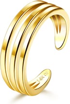 14K Gold Filled Toe Rings Adjustable Toe Ring for Women Thin Toe Rings Minimalis - $23.50