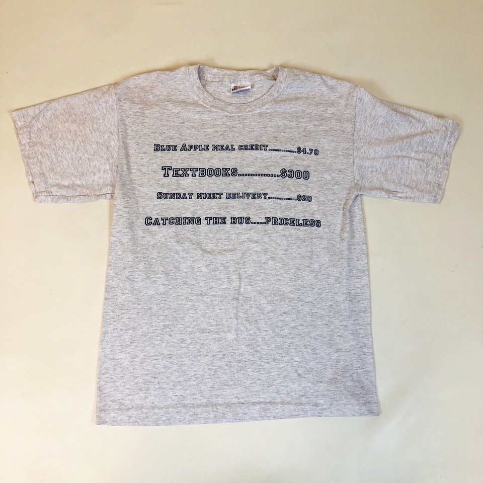 We Ride in Style Bursley Hall Bus University Michigan Gray T-Shirt Size ... - $19.79