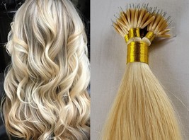 22″ 100 grams,100 strands ,Nano Beaded Rings, Remy Human Hair Extensions #60 - $69.29