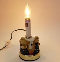 Angel Cherub Ceramic Base Table Lamp Figurine Night Light Christmas - $20.00