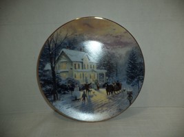 Thomas Kinkade Collector Plate Home for the Holidays Vintage Sleighride ... - $19.99