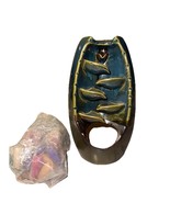 New Ceramic Waterfall Incense Burner w/24 Cones Asian Zen Tranquility Ba... - €13,08 EUR