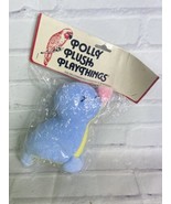 Edie Creations Polly Plush Playthings Terry Cloth Plush Stuffed Blue Sea... - £54.52 GBP