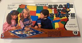 1988 The Magnetic State to State Learning Game Homeschooling Geography C... - $33.24