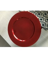 Centrum Metallic Red Hand Finished Dinner Plates Clear Lacquer on a Acry... - $34.27 CAD